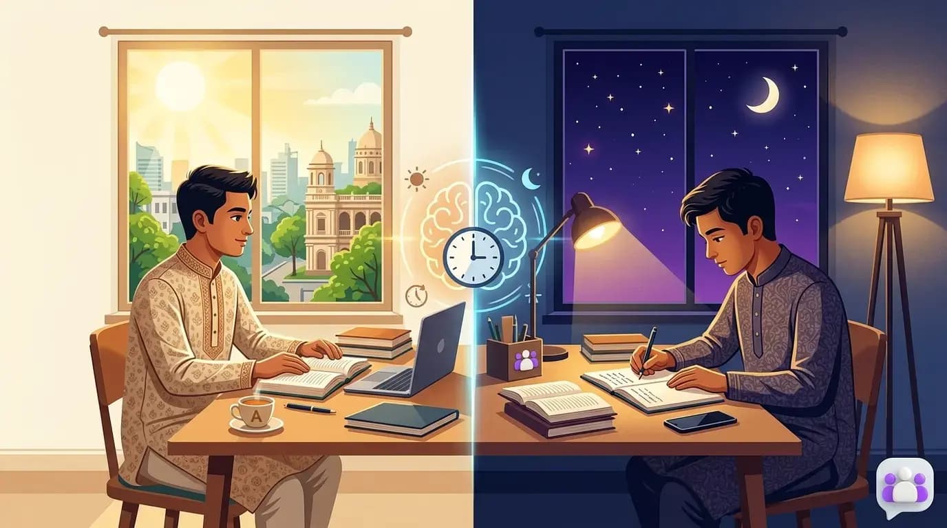 রাতে পড়া ভালো নাকি সকালে? বিজ্ঞান কী বলে?